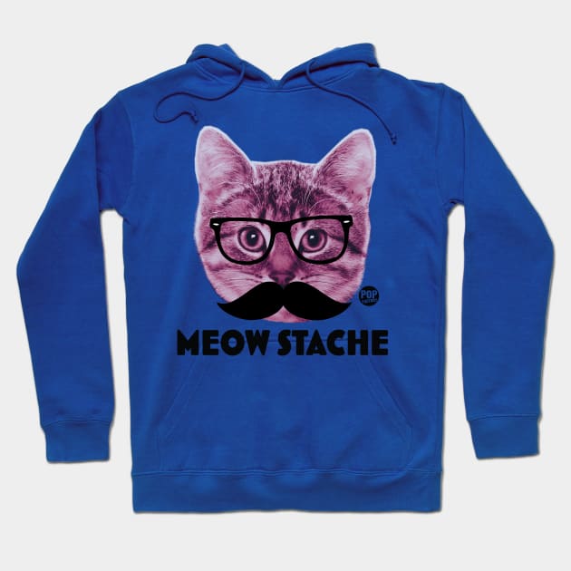 MEOW STACHE Hoodie by toddgoldmanart